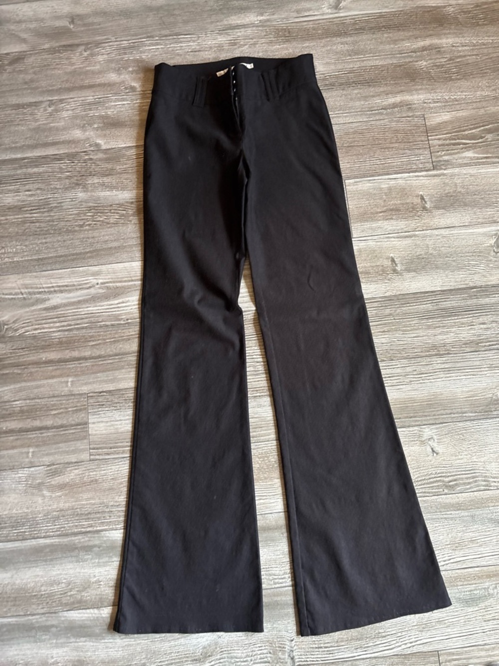 Dynamite Black High-Rise Flared Trousers